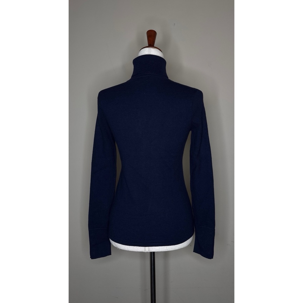 L’AGENCE Odette Turtleneck Sweater in Midnight Blue Size XS - Picture 2 of 6